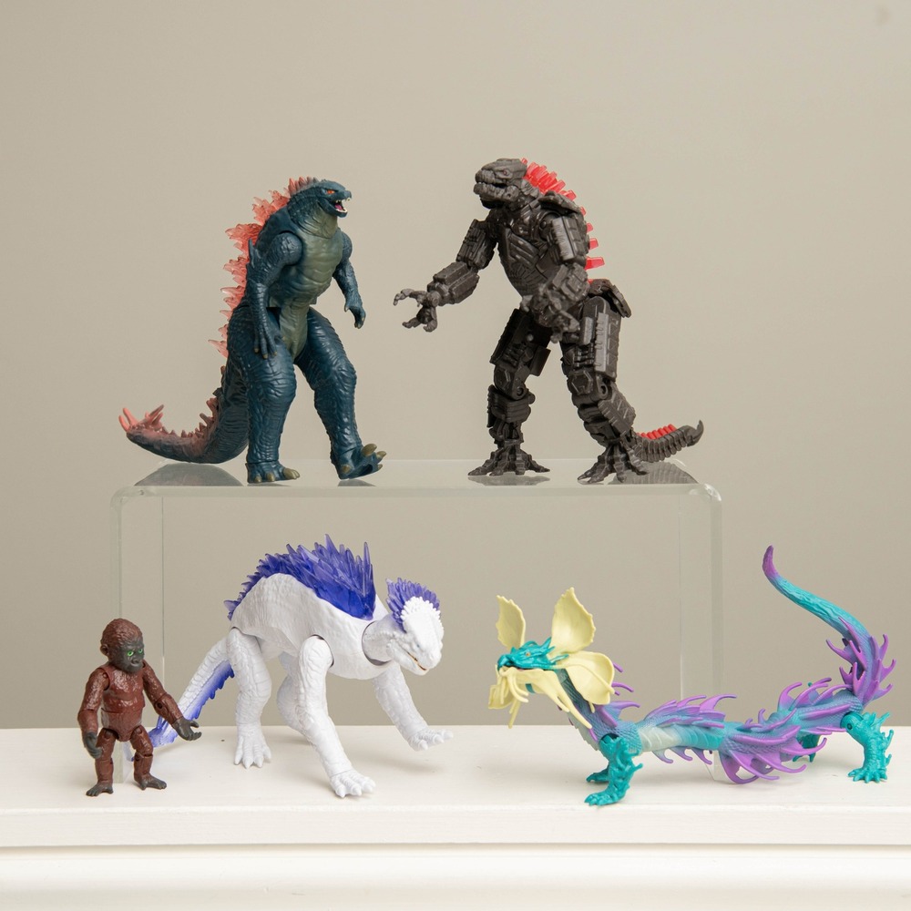 Playmates Godzilla x Kong The New Empire Action Figure 5pc Lot Shimo Tiamat Suko